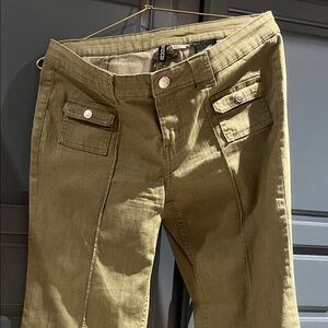 H&M Olive Women's Flare Jeans